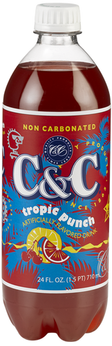 C&C Tropic Punch (Non Carbonated) - Case of 24 Bottles